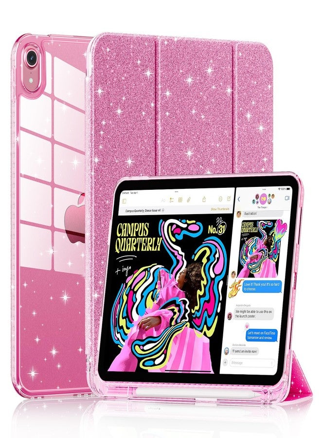 Lainergie Case for iPad 10th Generation with Pencil Holder (Pink) - Image 1