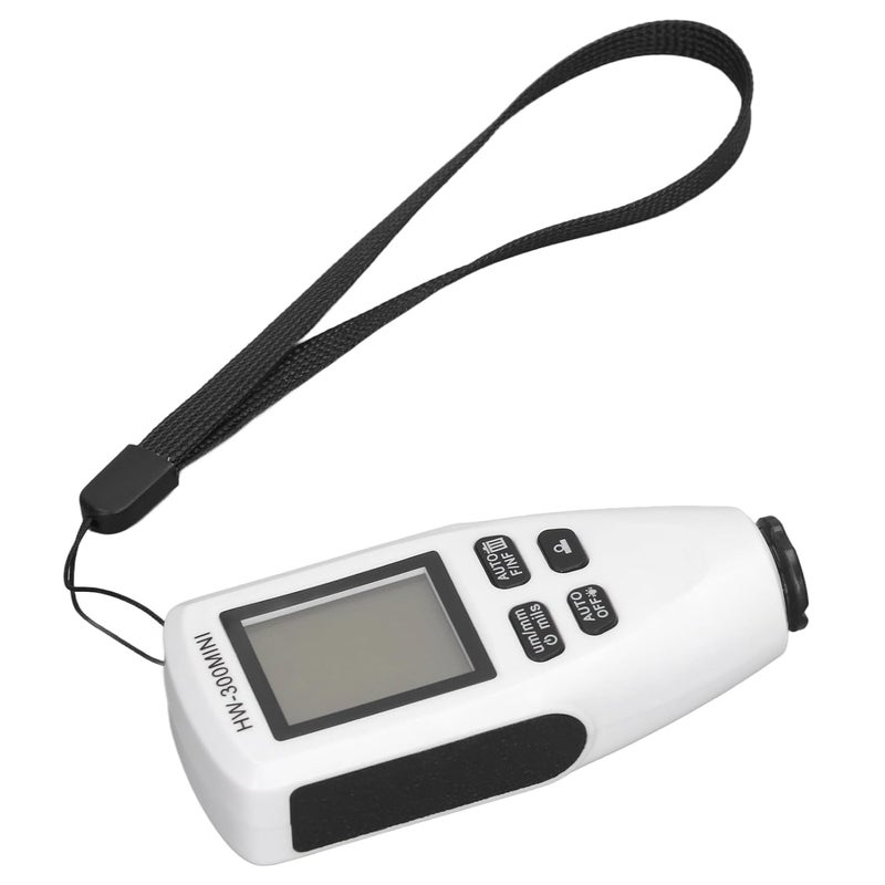 White Car Paint Thickness Gauge Portable ABS Design Fast Accurate Automotive Inspection - Image 5