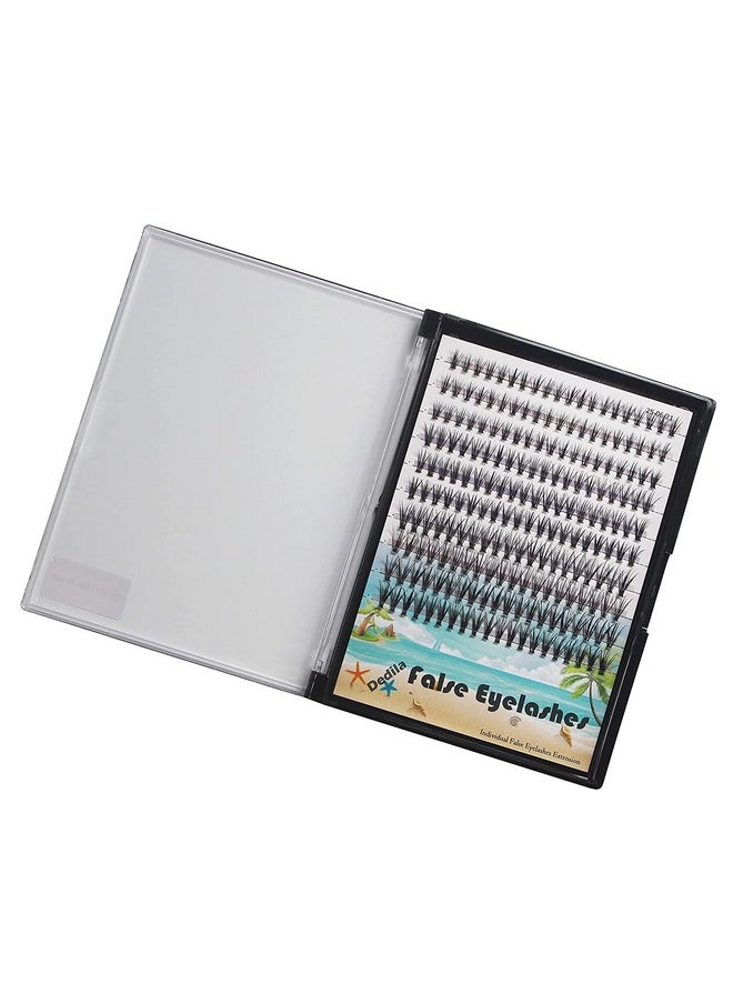 Dedila - 200Pcs Handmade Individual False Eyelashes Thickness 0.07Mm D Curl Mixed 10 12 14Mm /11 13 15Mm/12 14 16Mm/16 18 20Mm 3D Volume Cluster Eye Lashes Etensions (10 12 14Mm) - Image 1