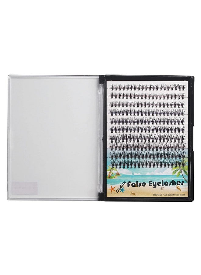 Dedila - 200Pcs Handmade Individual False Eyelashes Thickness 0.07Mm D Curl Mixed 10 12 14Mm /11 13 15Mm/12 14 16Mm/16 18 20Mm 3D Volume Cluster Eye Lashes Etensions (10 12 14Mm) - Image 1