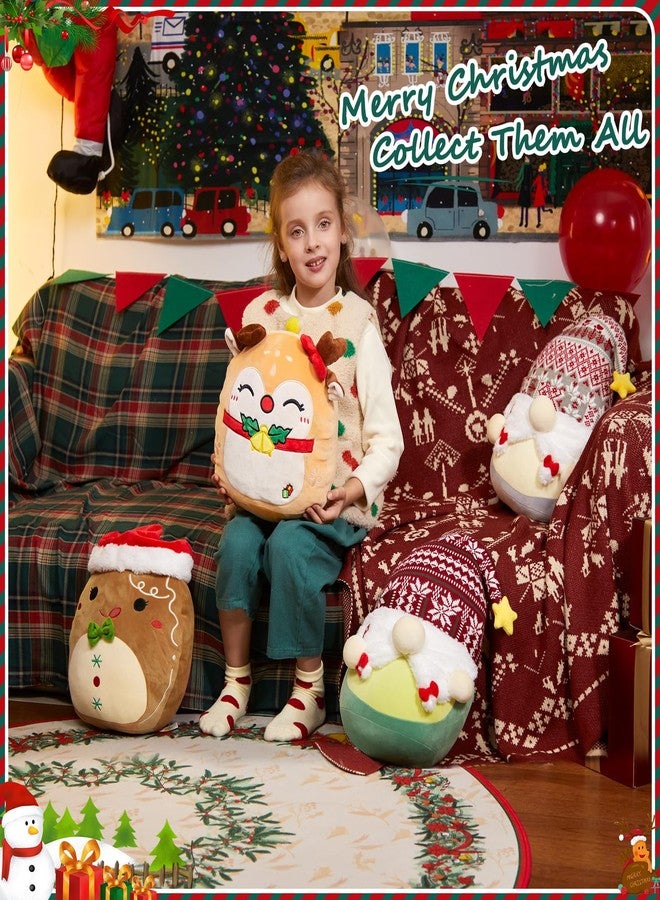 WEWILL Christmas Deer Plush Pillow, 12 Inches Cute Sika Deer Stuffed Animal Plushie for Kids & Adults Xmas Decor - Image 3