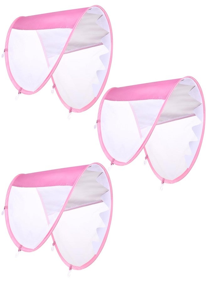 YEXEXINM 3 Pack Swim Float Removable Canopy,Sun Protection Canopy for, UPF50+ Protection Canopy Compatible for Mambobaby Floats,Swimming Pool Accessories(Pink) - Image 1