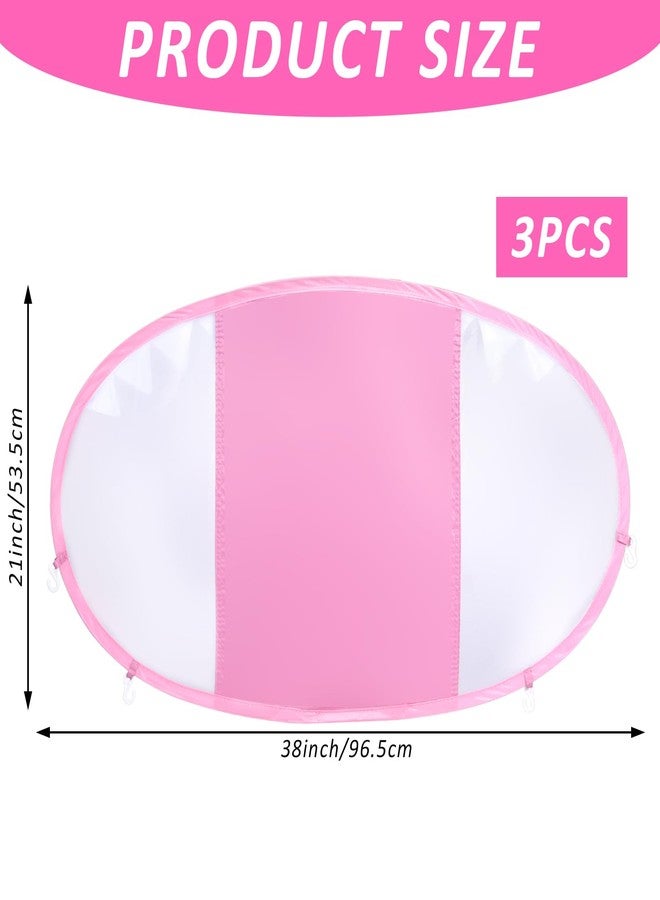 YEXEXINM 3 Pack Swim Float Removable Canopy,Sun Protection Canopy for, UPF50+ Protection Canopy Compatible for Mambobaby Floats,Swimming Pool Accessories(Pink) - Image 2