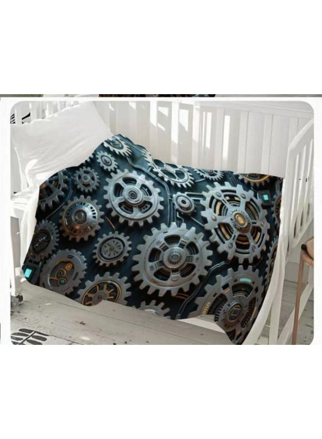 general Baby and children's cartoon flannel thin blanket (warm and comfortable, suitable for sleep, game use) 70cm*100cm - Image 1