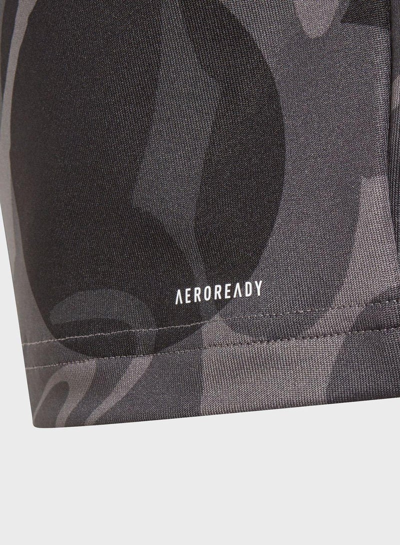 اديداس تيشيرت تدريب أسود بطبعة  للأولاد من - سنوات - Image 5