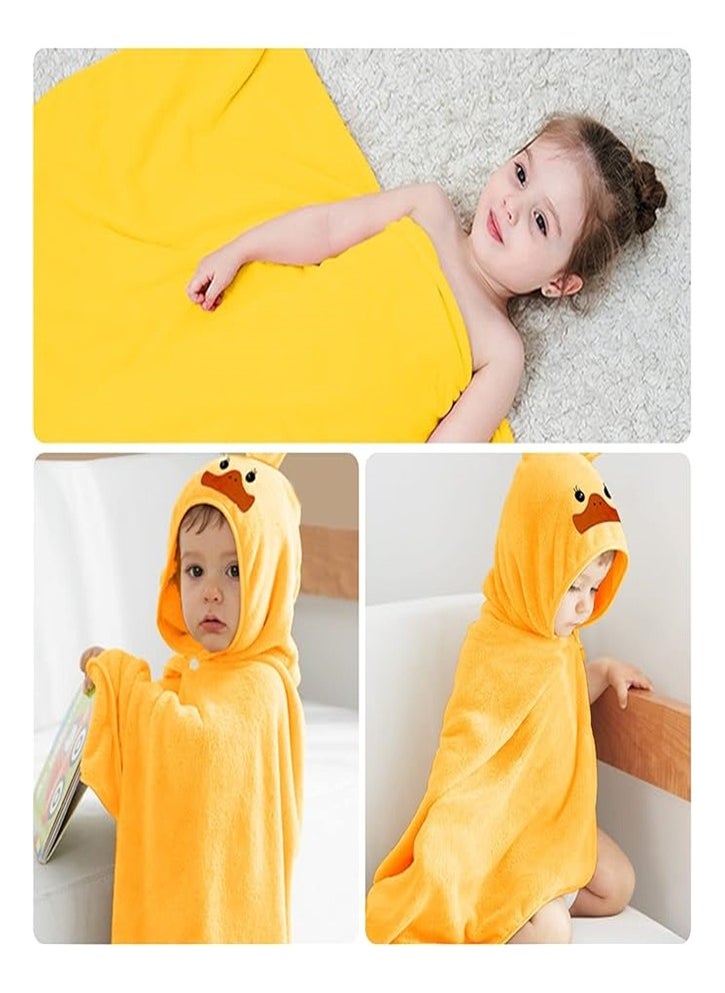 Goolsky Goolsky Baby Bath Towel Ultra Soft Hooded Towel Highly Absorbent Bathrobe Blanket Toddlers Shower Gifts for Boys Girls- 27.5" x 55" (Yellow)  - Image 5