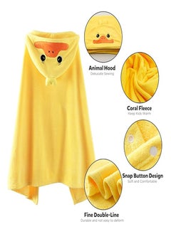 Goolsky Goolsky Baby Bath Towel Ultra Soft Hooded Towel Highly Absorbent Bathrobe Blanket Toddlers Shower Gifts for Boys Girls- 27.5" x 55" (Yellow)  - Image 3