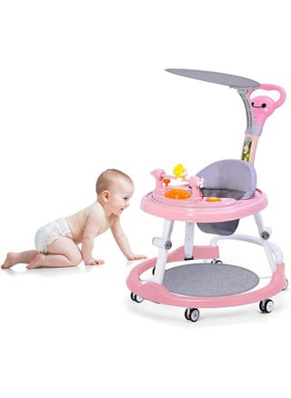 Baby Walker with Removable Footrest Anti Roll and Anti O-Shaped Legs, Foldable, Comfortable for Baby Aged 6-18 Months (Pink) - pzsku/Z9A0E83549D1CF055F0E4Z/45/_/1697771494/bcd62254-e458-48f4-add0-933443255d56