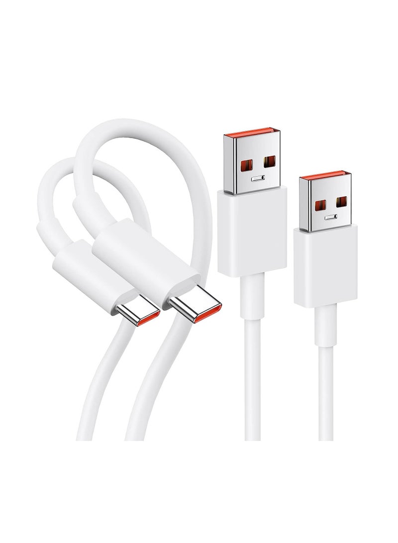 2Packs USB C Charger Cable 1M for Xiaomi 13T Pro, Fast Charger Cable 120W 3A, 67W Turbo Charging Cable Type C Cable for Redmi Note 14 13 12 Pro 11 10 Pro POCO X6 X6 Pro M6 Xiaomi 15 14 14T 13 Pro 13 - Image 2