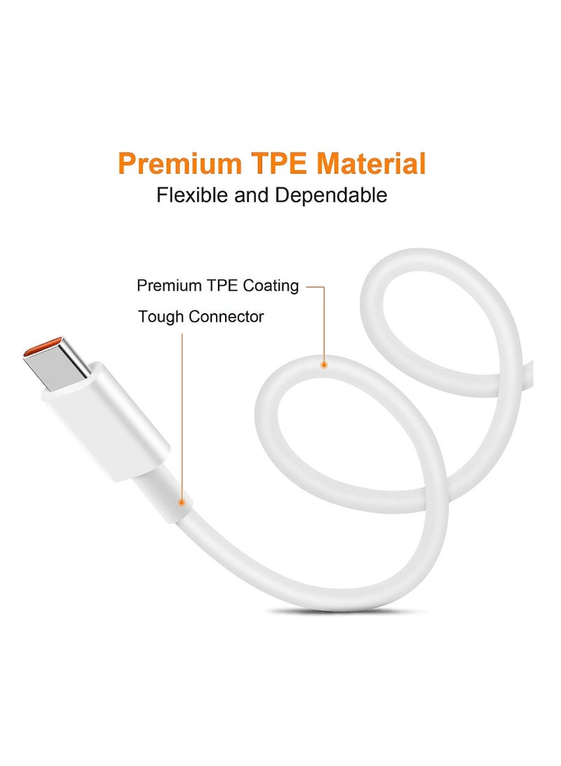 2Packs USB C Charger Cable 1M for Xiaomi 13T Pro, Fast Charger Cable 120W 3A, 67W Turbo Charging Cable Type C Cable for Redmi Note 14 13 12 Pro 11 10 Pro POCO X6 X6 Pro M6 Xiaomi 15 14 14T 13 Pro 13 - Image 3