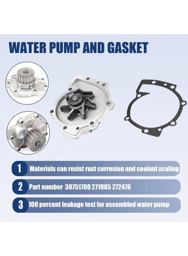AUCERAMIC TCKWP331A Engine Timing Belt Kit with Water Pump Fit 2001-2013 for Volvo S40 S80 S60 V50 V70 XC70 XC90 2.3L 2.4L 2.5L - Image 2