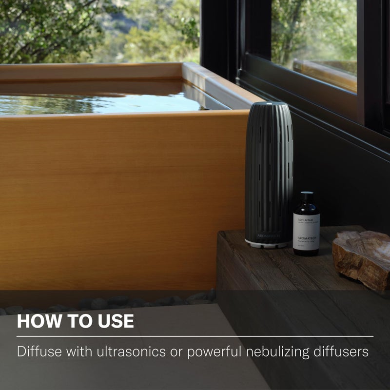 AromaTech Love Affair Aroma Essential Oil Blend: Luxury Hotel Inspired Aromatherapy with Jasmine, Saffron, Cedar & Amber for Ultrasonic Diffusers & Nebulizers - 16 fl oz, 500 mL - Image 5