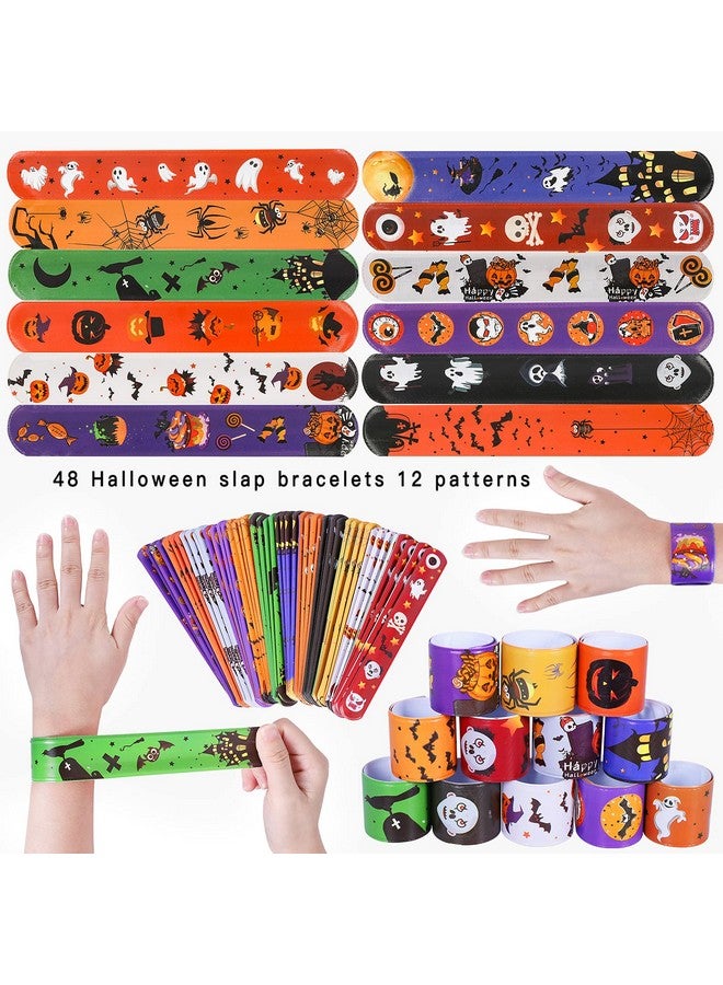 ماكس فن - ٤٨ قطعة من أساور الهالوين وهدايا الحفلات - ألعاب الهالوين للأطفال وحقائب الحلوى - هدايا حفلات أعياد الميلاد - Image 3