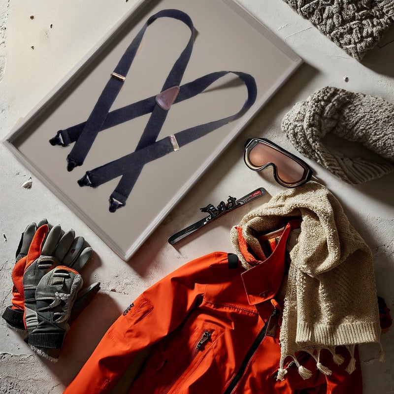 Hold-Up Suspender Co. Holdup Suspender Company Men's Black 1 1/2'' Heavy Duty Clip Suspenders for Snow Sports Enthusiasts - Image 5