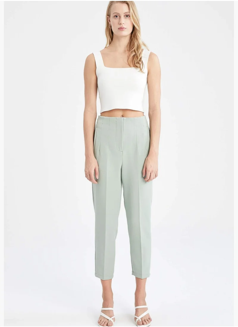 DeFacto Slim Fit High Waisted Chinos