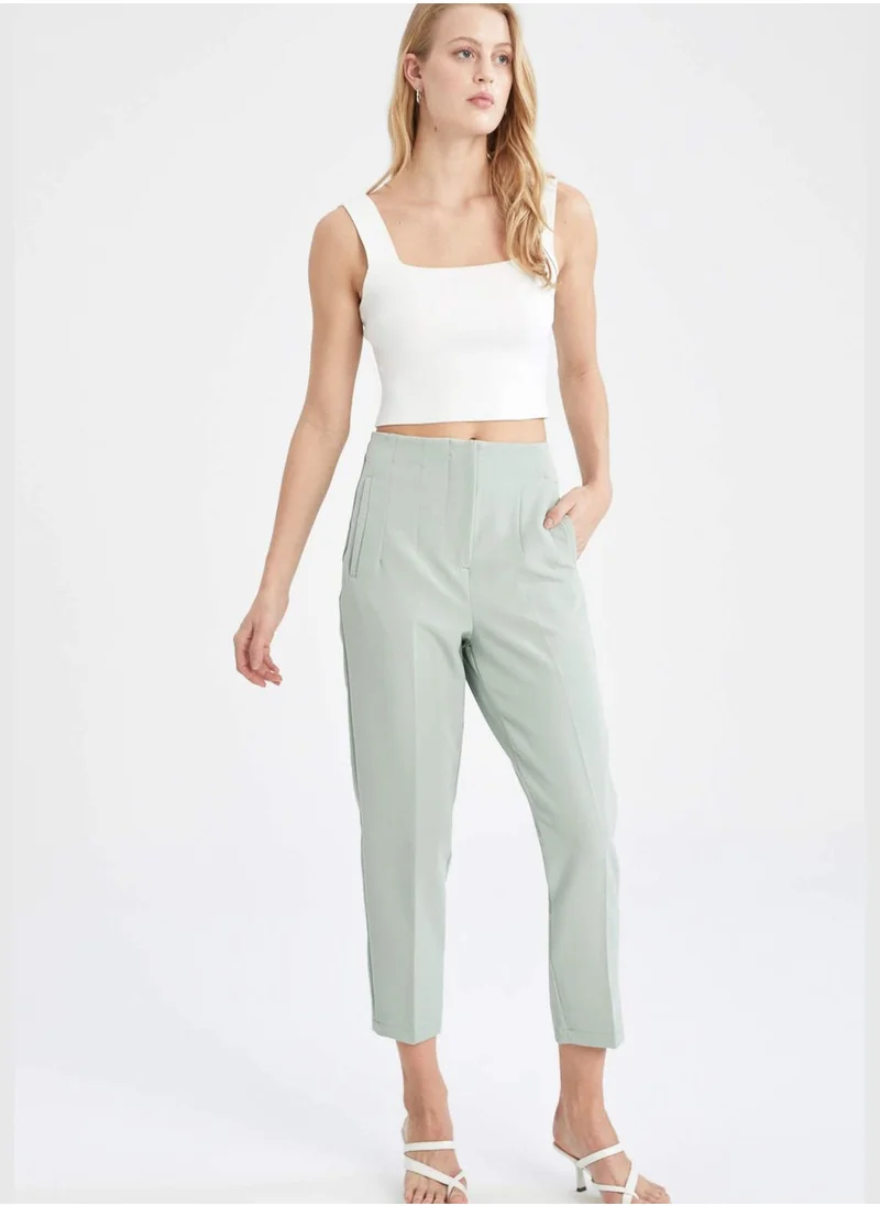 DeFacto Slim Fit High Waisted Chinos