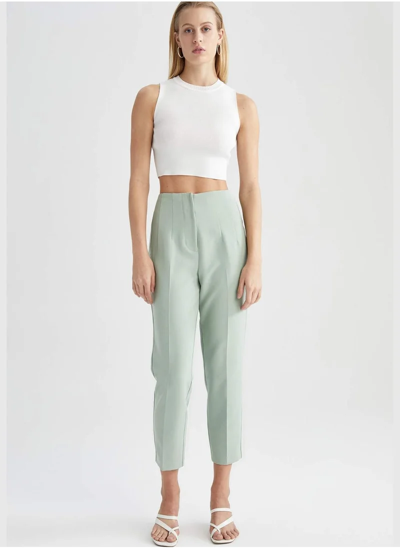 DeFacto Slim Fit High Waisted Chinos
