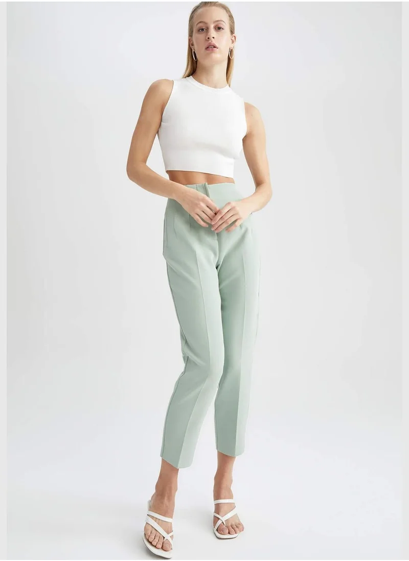 DeFacto Slim Fit High Waisted Chinos