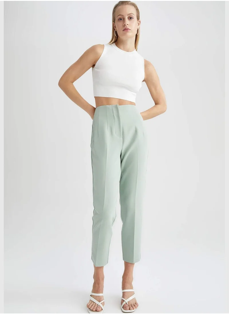 DeFacto Slim Fit High Waisted Chinos