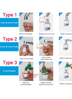 ATOZS ATOZS Sink Faucet Water Filter, water filter for tap, water filter for sink water filter, 360° Rotating faucet water filter, water dispenser faucet, Water Purifier for Home And Bathroom Tap  - Image 3