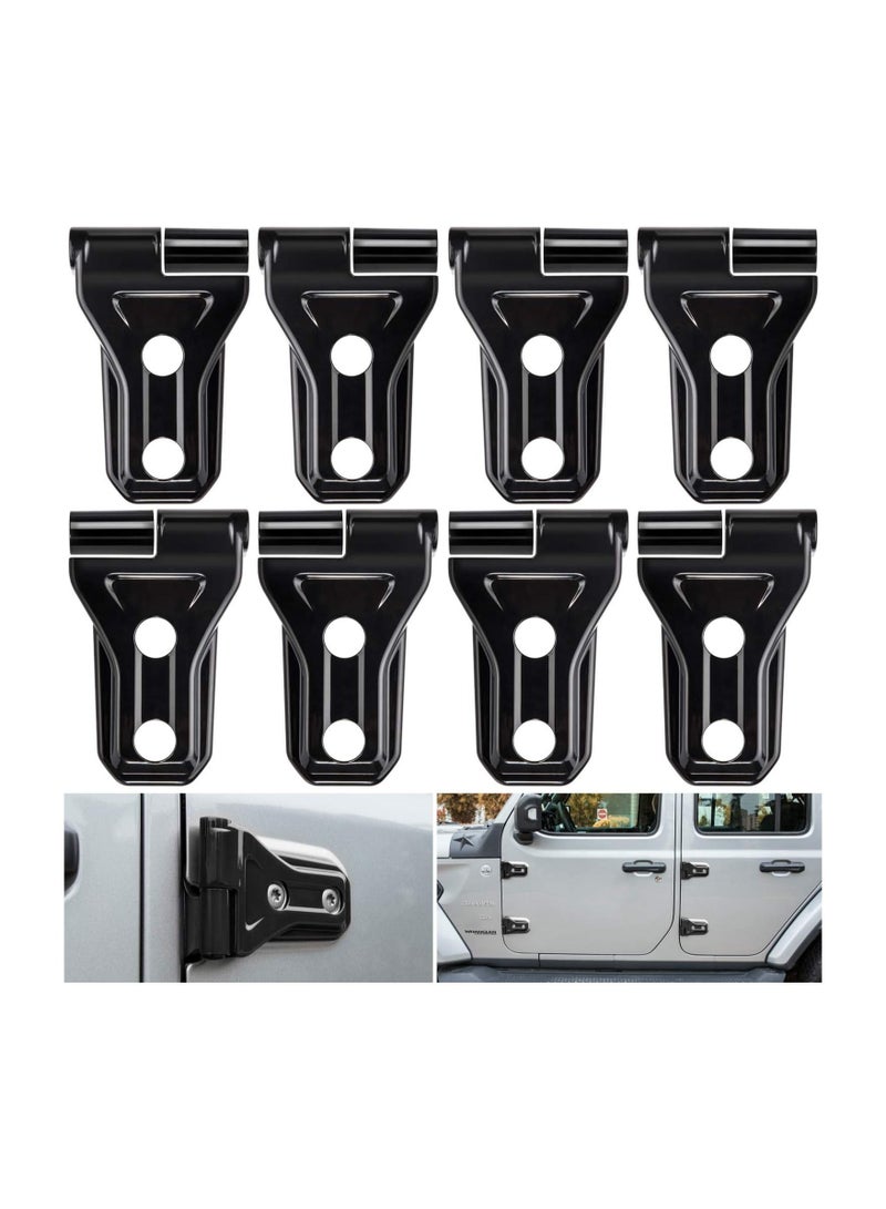 Y&D 8Pcs Door Hinge Cover Trim Exterior Accessories Decoration for 2018 to 2022 Jeep Wrangler JL JLU Sport Sahara Freedom Rubicon Unlimited Gladiator JT 2 And 4 - Image 1