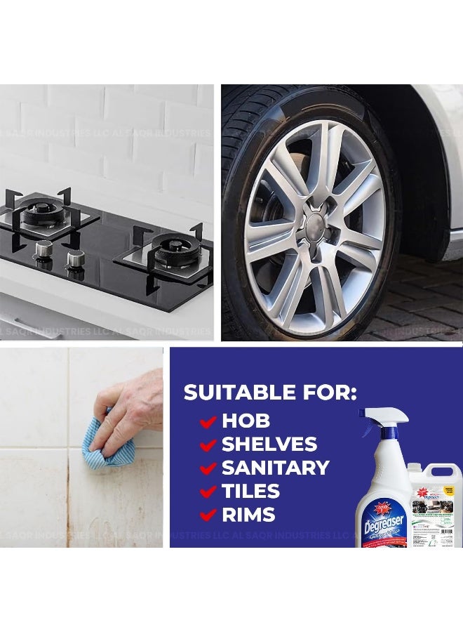 Aqua Degreaser â€“ Heavy-Duty Industrial Strength Cleaner | Eco-Friendly, Non-Toxic Formula | Cuts Through Grease, Oil & Grime | Multi-Surface Use | 5 Litres for Home & Commercial Cleaning - Image 4
