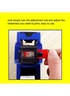 General 8-Character Digits Price Labeller Date Pricing Machine Kit Blue/Black With Labels for Supermarket, Retail Store and Home  - Image 2