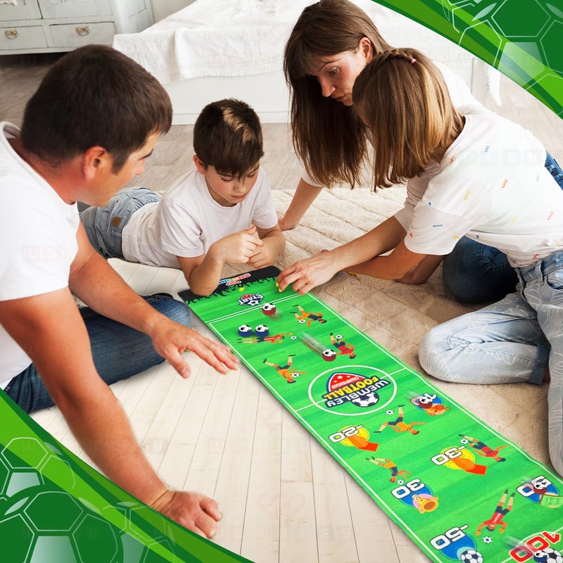 Wembley Striker Board Games Toys for 4+ Year Boy| Flick & Score Kids Activity Engaging Travel Friendly Foldable Mat Indoor Game| Gift Toys for Boys 7-14 Years with 6 Coin Balls - Image 5