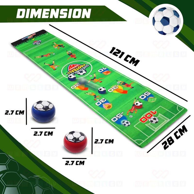Wembley Striker Board Games Toys for 4+ Year Boy| Flick & Score Kids Activity Engaging Travel Friendly Foldable Mat Indoor Game| Gift Toys for Boys 7-14 Years with 6 Coin Balls - Image 2
