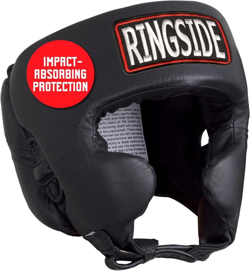 Ringside Competition-Like Boxing Headgear with Cheeks - Durable Leather Protection for Sparring and Fighting - Image 2