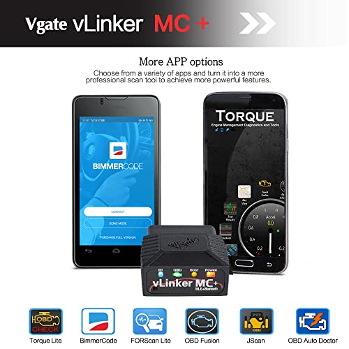 Vgate vLinker MC+ Bluetooth OBD2 Car Diagnostic Scan Tool for iOS, Android, Windows - Image 5