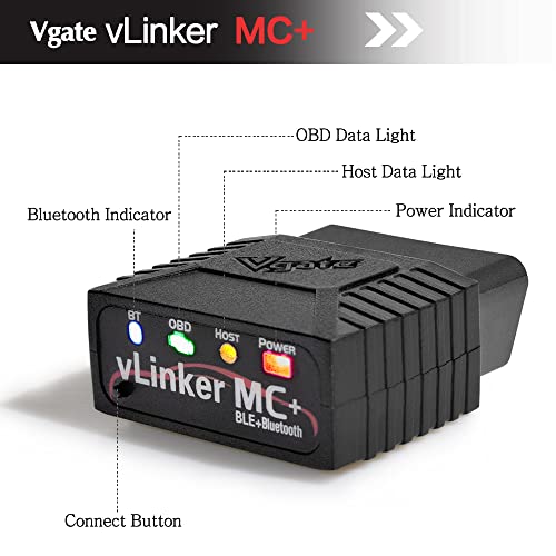 Vgate vLinker MC+ Bluetooth OBD2 Car Diagnostic Scan Tool for iOS, Android, Windows - Image 2