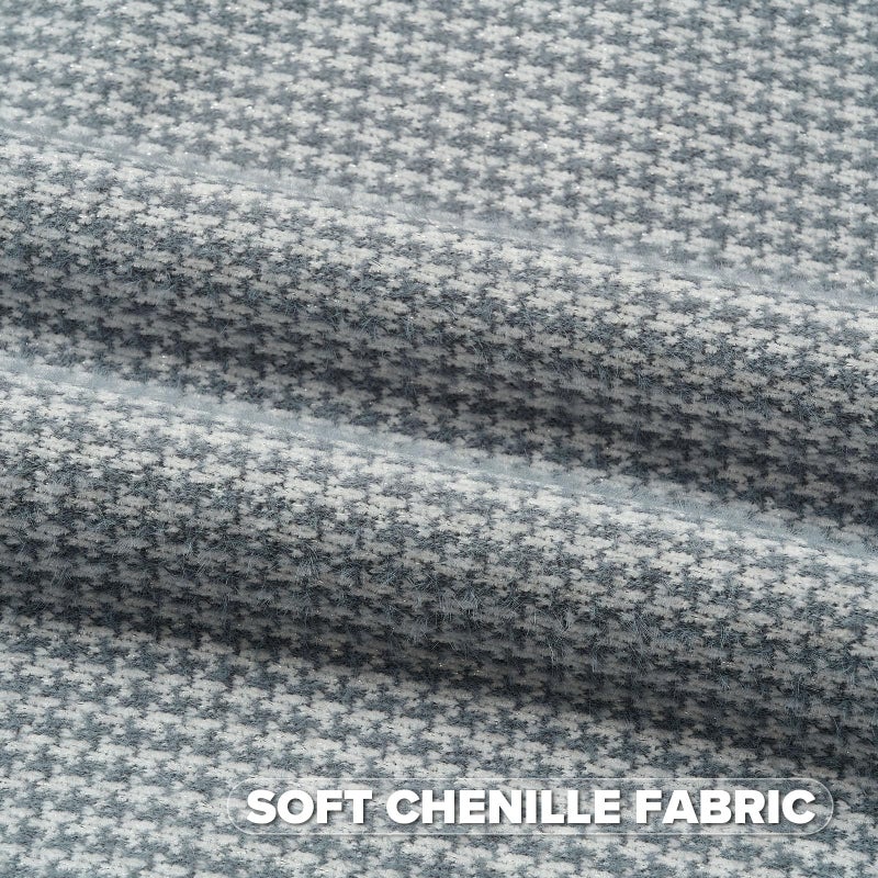 FUTEI Dusty Blue Decorative Throw Pillow Covers 18x18 Inch Set of 2,Soft Houndstooth Gingham Textured Cushion Case,Modern Home Decor for Couch Bed Living Room - Image 2