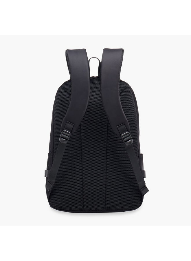 Lee Cooper Boys Solid Backpack with Adjustable Straps and Zip Closure - 19x35x50 cm - Image 4