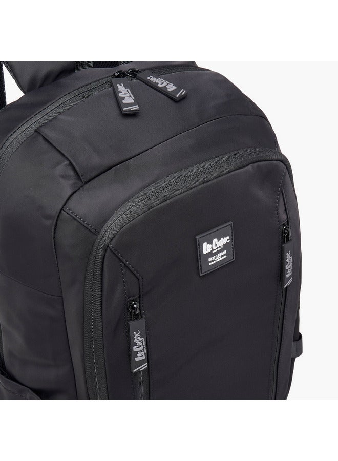 Lee Cooper Boys Solid Backpack with Adjustable Straps and Zip Closure - 19x35x50 cm - Image 5