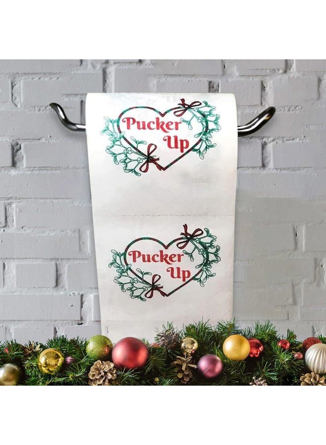 Gears Out Pucker Up Mistletoe Toilet - Funny Christmas Bathroom Tissue - Weird Christmas Gag Gifts for Friends - Image 3