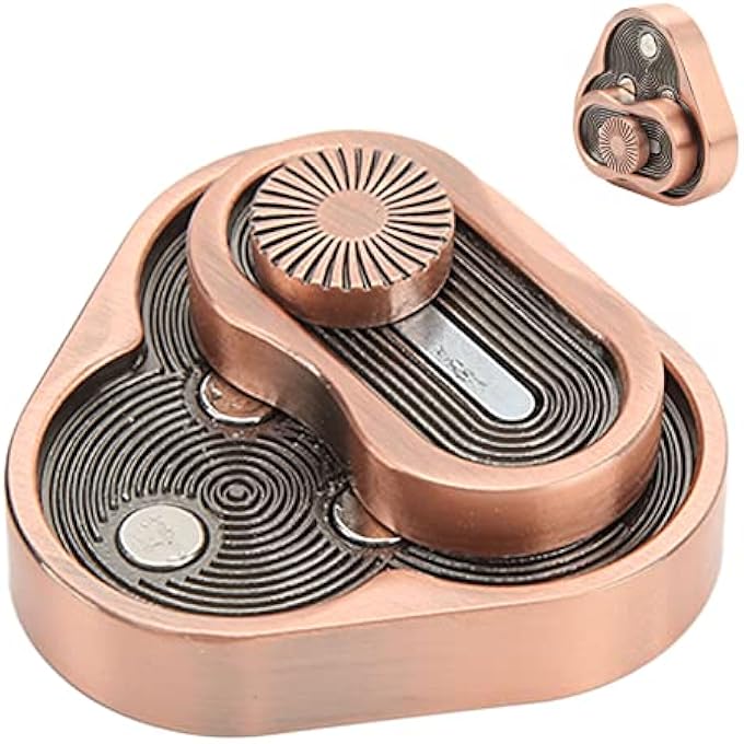 POENVFPO Push Slider Fidget Toy Tri Aluminum Alloy Stress Reliever for Adults Kids Anxiety ADHD Quitting Bad Habits - Image 4
