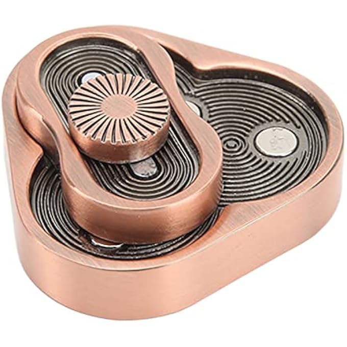 POENVFPO Push Slider Fidget Toy Tri Aluminum Alloy Stress Reliever for Adults Kids Anxiety ADHD Quitting Bad Habits - Image 1