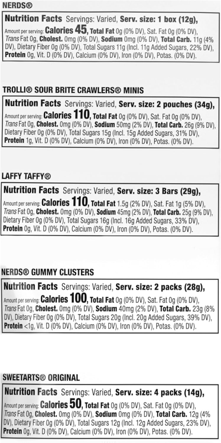 SweeTARTS خلطة الحلوى المتنوعة من سوي تارتس - كيس حلوى متنوع يحتوي على 75 قطعة مغلفة بشكل فردي، 28.6 أونصة - Image 2