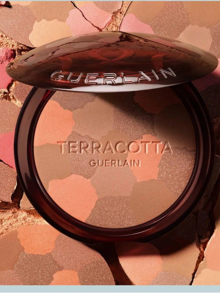 غيرلان بودرة الوجه تيراكوتا لايت من جيرلان لومينوسيتي راديانس 01 فاتح دافئ 10 جرام - Image 3