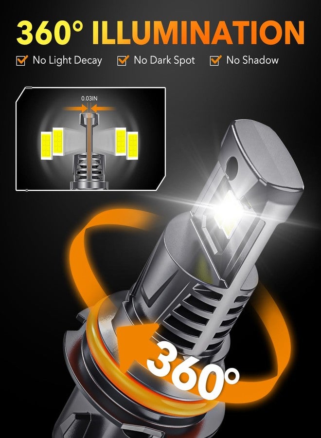 OXILAM 9007 LED Bulbs, 1000% Brighter Ultra-Bright, 3 Min Quick Install, Wireless Plug and Play, 20 Years Lifespan, No Flicker, 99% Compatibility, Pack of 2 - Image 4