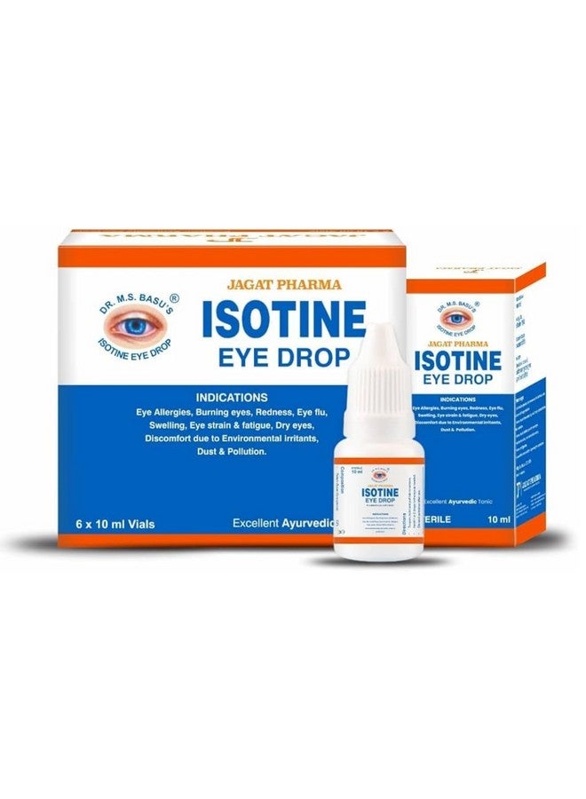 Generic JAGAT PHARMA ISOTINE Eye Drops 10ml (pack of 5) 