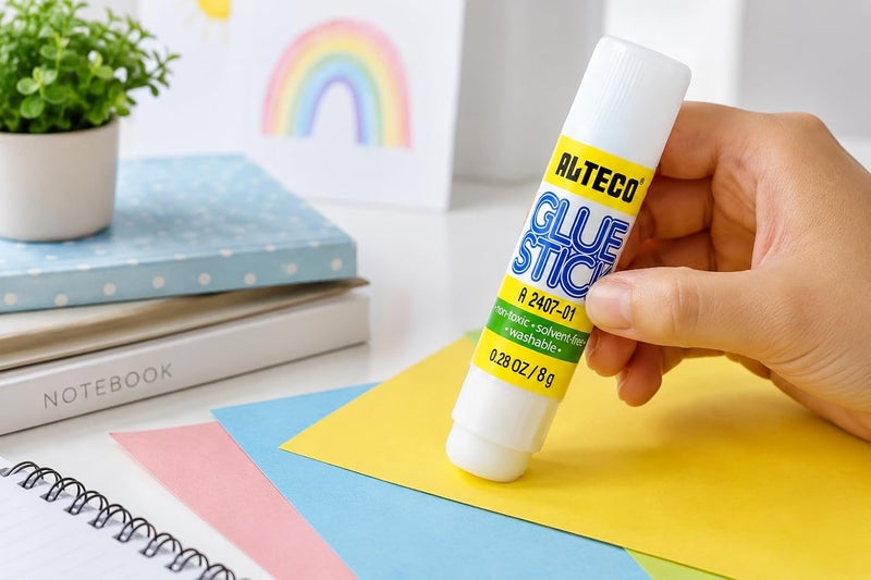 Alteco Glue Stick 8 g | Strong Adhesive for School, Office & Craft Work - Image 4