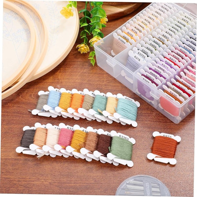 Coheali 80 Colors Embroidery Thread Kit Cotton Yarn For Machine And Hand Sewing - Image 5