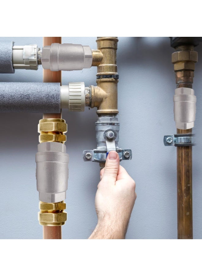 صمام لا رجعيان زنبركيان من الفولاذ المقاوم للصدأ بقطر 2 بوصة، صمام عدم رجوع رأسي خطي بدون رصاص، صمام عدم رجوع رأسي أحادي الاتجاه، صمام عدم رجوع عكسي لمنع التدفق العكسي المتوسط ​​للنفط والماء والغاز والهواء DN50 - Image 5