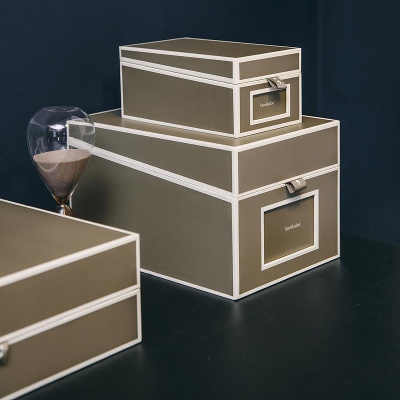 Semikolon - Business Card Box with Alphabetical Tabs, Fango - Image 3
