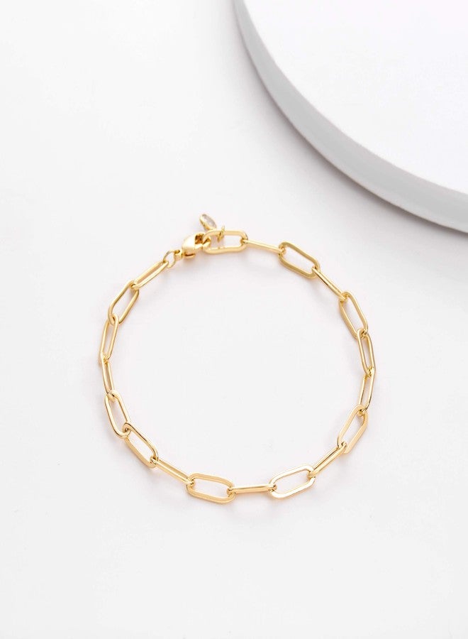 VACRONA Gold Tiny Beaded Bracelet 14K Gold Plated Chain Bracelets for Women Handmade Clip Link Trendy Tiny Pearl Bracelet Adjustable Chain Jewelry Gifts - Image 5