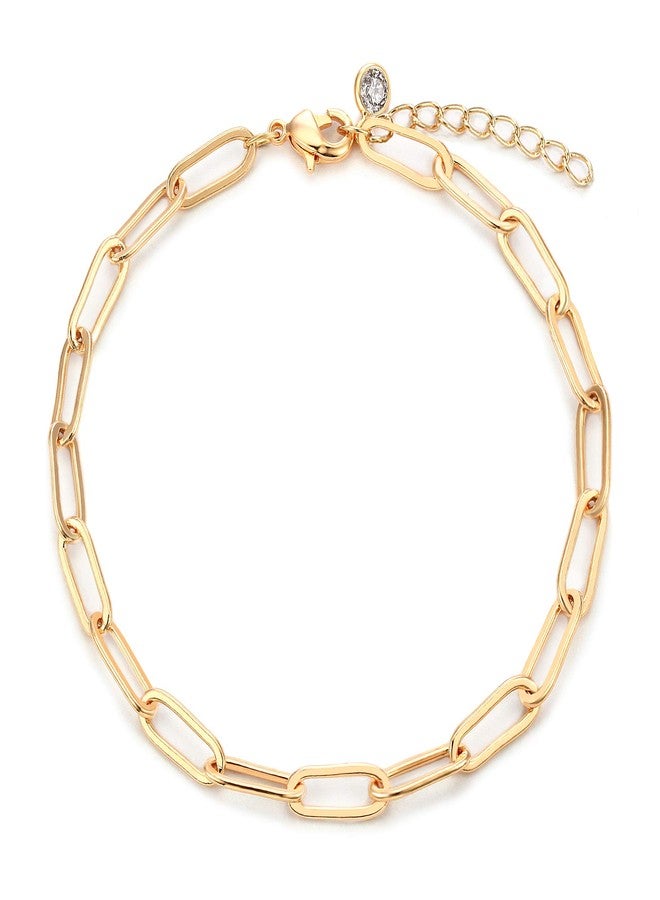 VACRONA Gold Tiny Beaded Bracelet 14K Gold Plated Chain Bracelets for Women Handmade Clip Link Trendy Tiny Pearl Bracelet Adjustable Chain Jewelry Gifts - Image 1