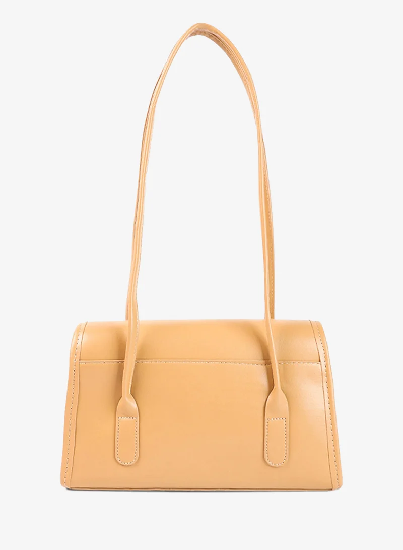 London Rag Basic Rectangular Mini Handbag in Beige