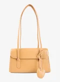London Rag Basic Rectangular Mini Handbag in Beige
